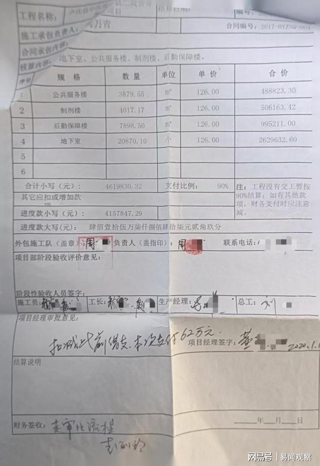 河南卢氏县建设工程款纠纷案：包工头被判返还超付工程款70余万
